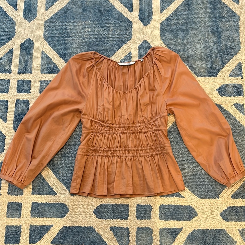 Rebecca Taylor Puff Sleeve Blouse